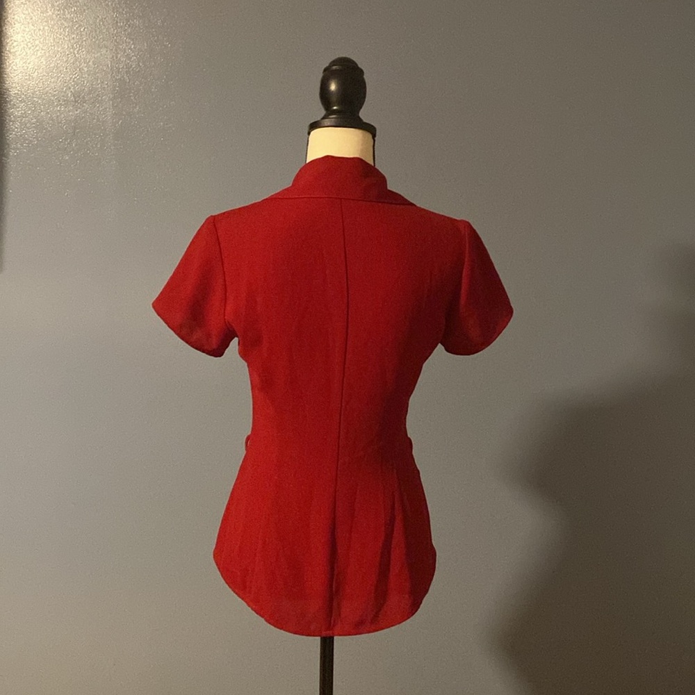 Mark Wong Nark , Red Blouse With Snaps. - image 2
